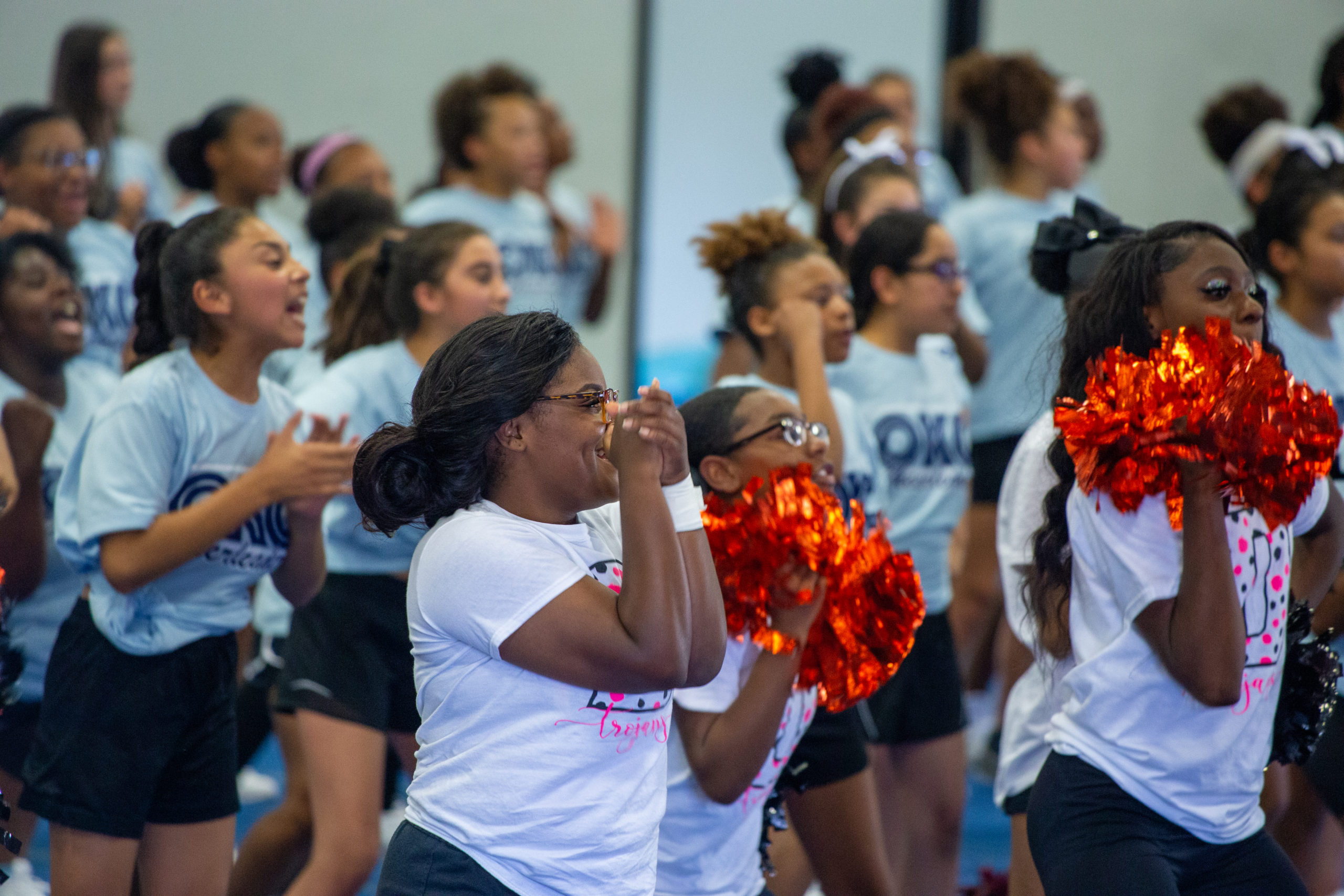 OKCPS cheerleaders at 2019 OKCPS Cheer Clinic