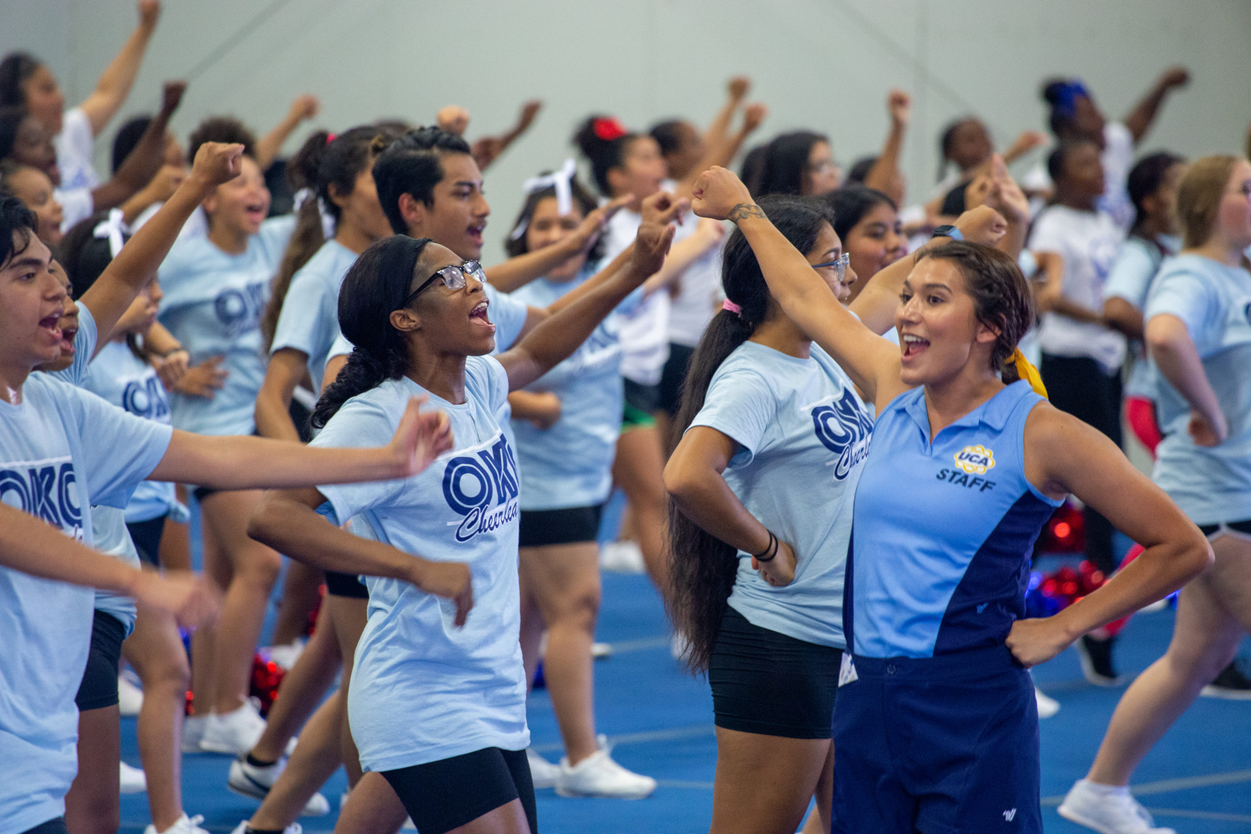 OKCPS cheerleaders at 2019 OKCPS Cheer Clinic