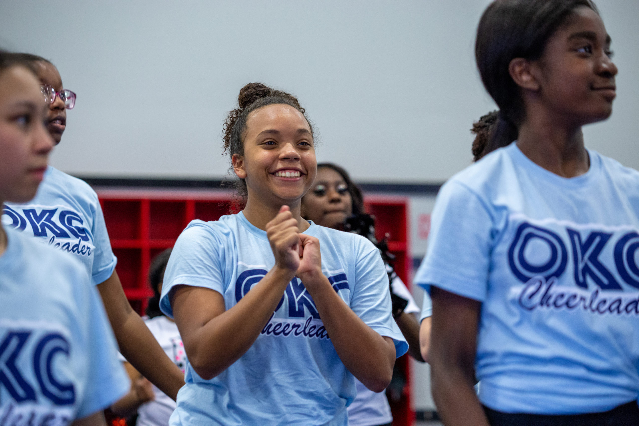 OKCPS cheerleaders at 2019 OKCPS Cheer Clinic