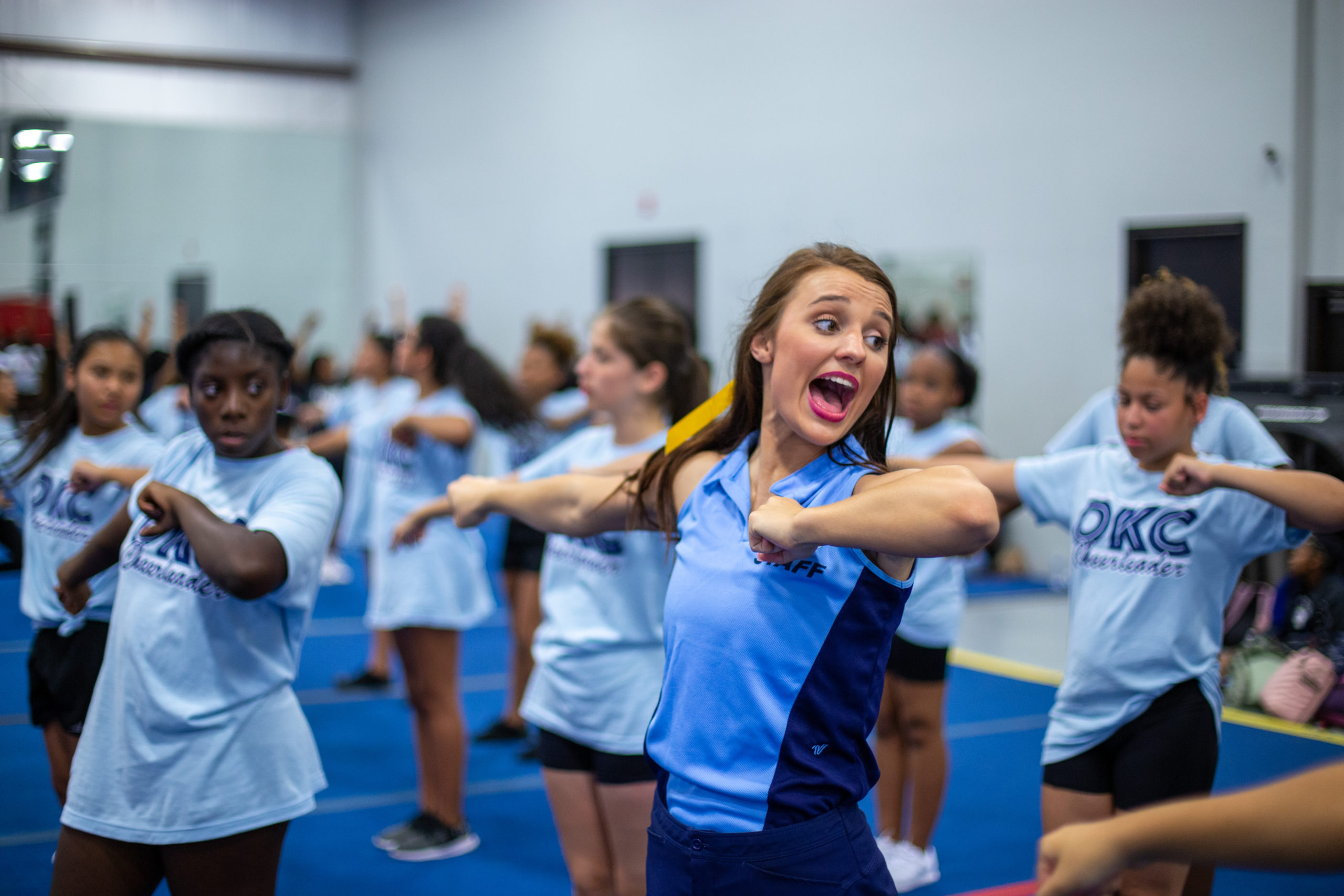 OKCPS cheerleaders at 2019 OKCPS Cheer Clinic