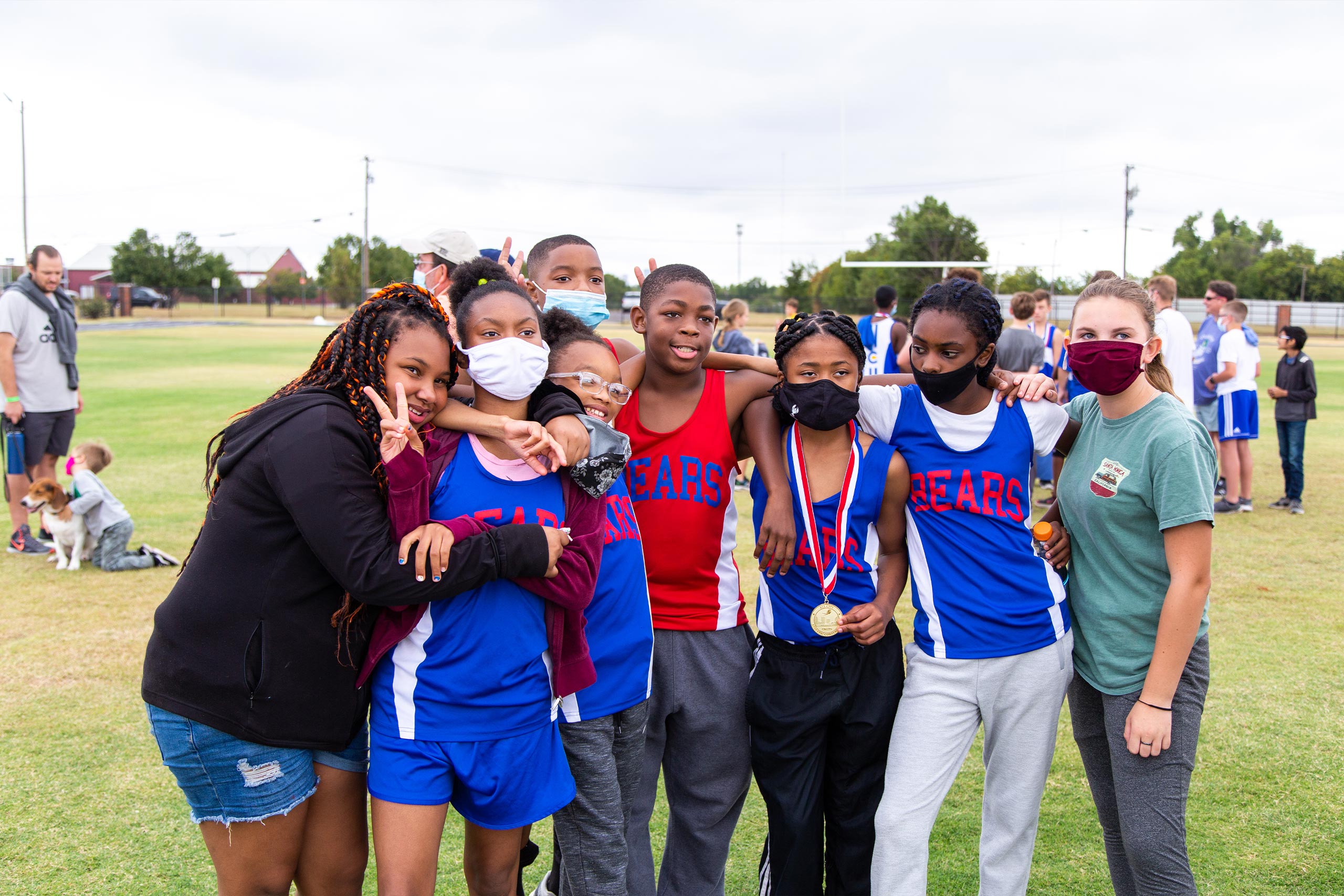 Fields & Futures Simon Greiner Program All-City Athletic Conference gallery image of OKCPS middle school runners