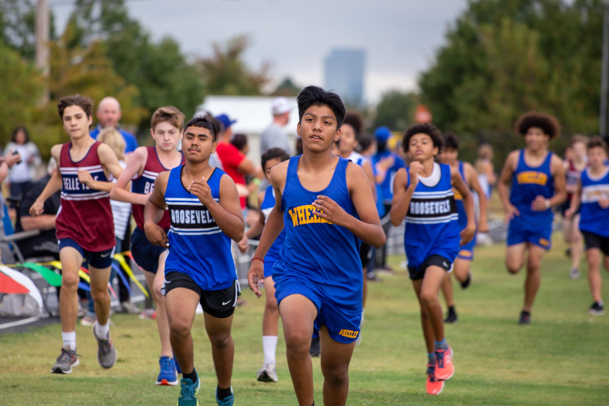 Fields & Futures Simon Greiner Program All-City Athletic Conference gallery image of OKCPS middle school runners