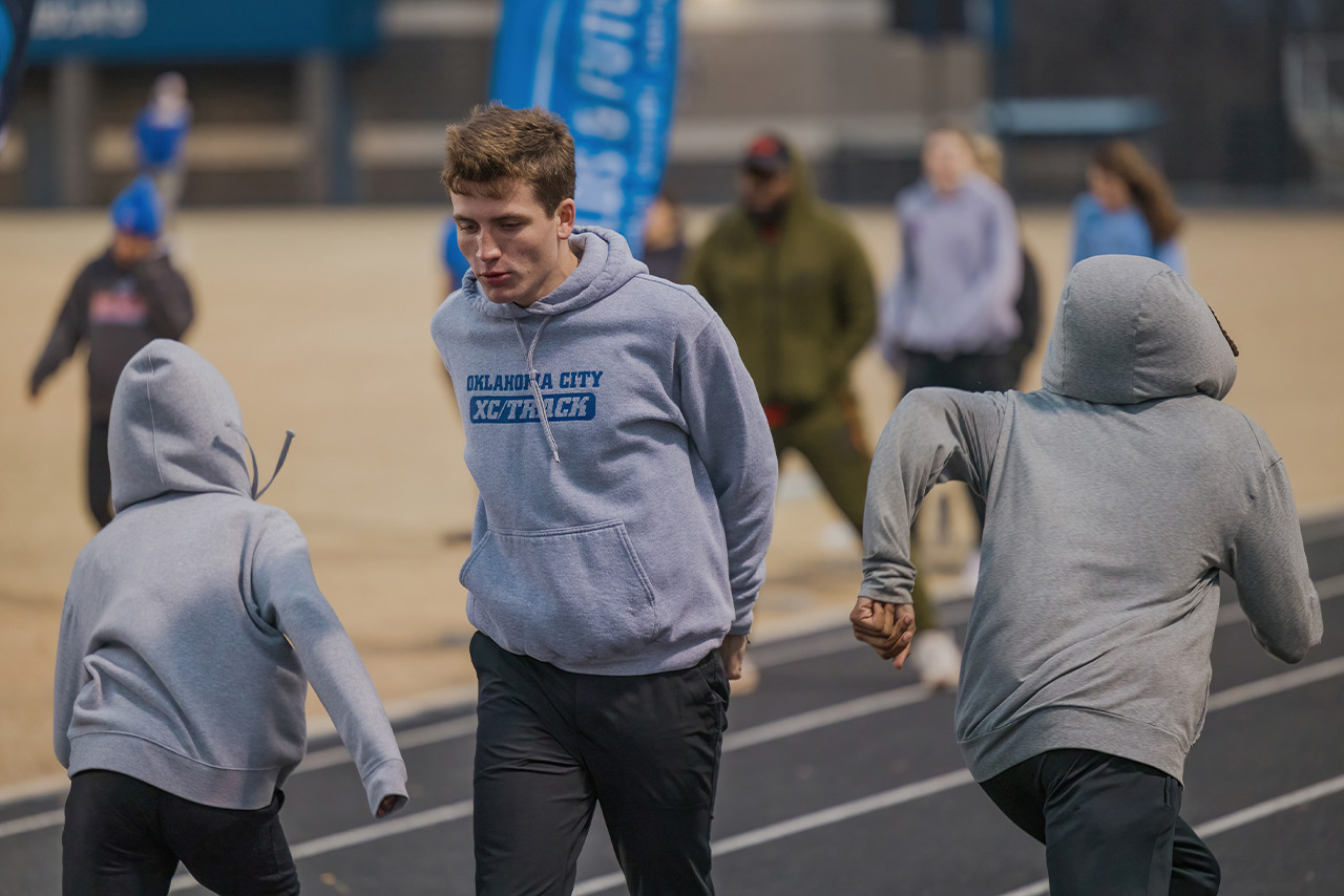 Fields & Futures 2023 Simon Greiner Program OKCPS Middle School Track Clinic blog gallery image