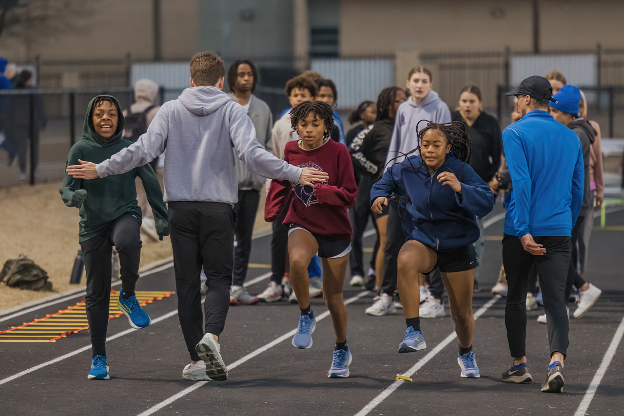 Fields & Futures 2023 Simon Greiner Program OKCPS Middle School Track Clinic blog gallery image