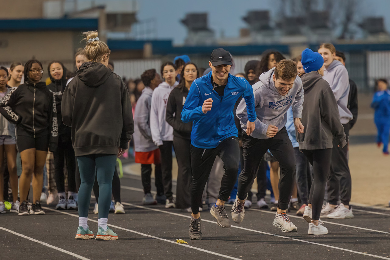 Fields & Futures 2023 Simon Greiner Program OKCPS Middle School Track Clinic blog gallery image