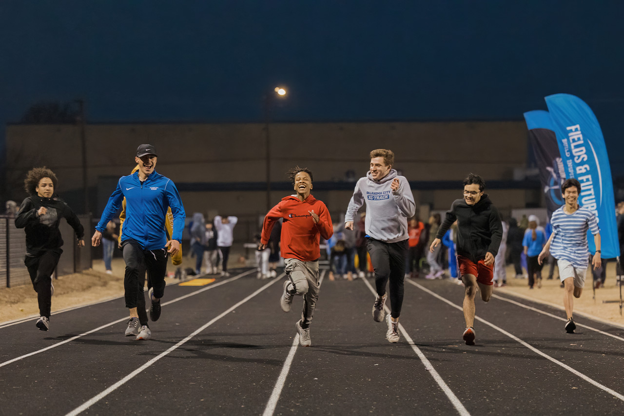 Fields & Futures 2023 Simon Greiner Program OKCPS Middle School Track Clinic blog gallery image