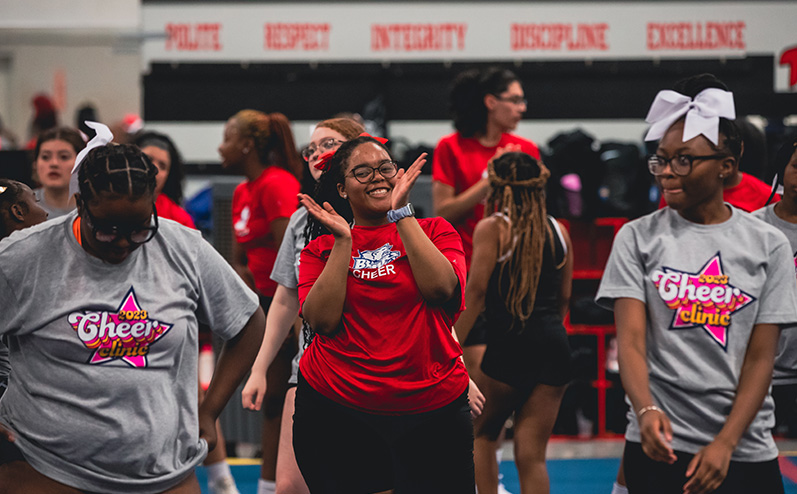 Trae Young Family Foundation Assists the 2023 OKCPS Cheer Clinic