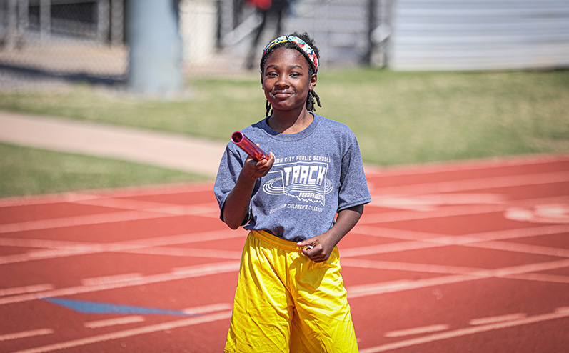 Fields & Futures Simon Greiner Program Blog OKCPS Elementary Track Championship Series story image