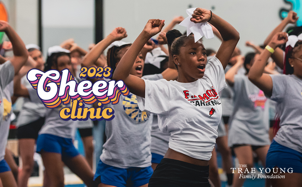 Fields & Futures Blog OKCPS Cheer Clinic Trae Young Family Foundation feature image