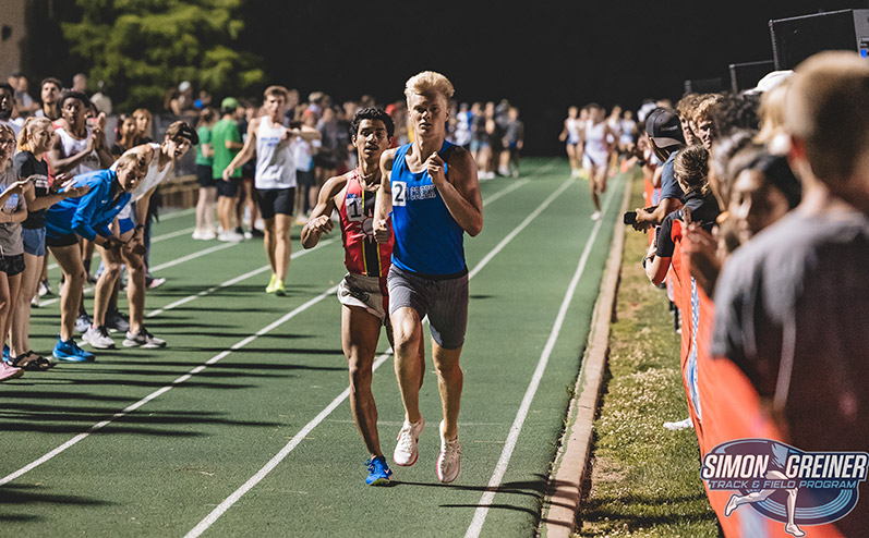 Fields & Futures Blog 2024 Stars Mile Night and Simon Greiner Elite Mile Story Image