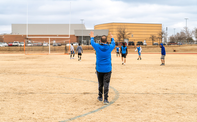 Fields & Futures Blog Chris Winstead John Marshall Boys' Soccer Coach Interview Story Image